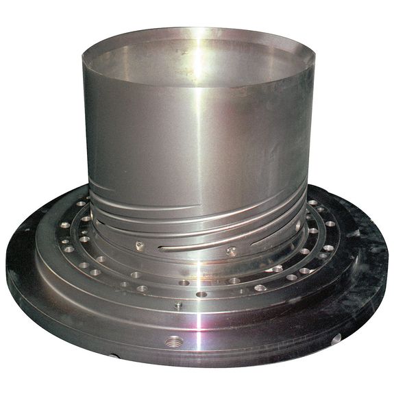 Blown film die after