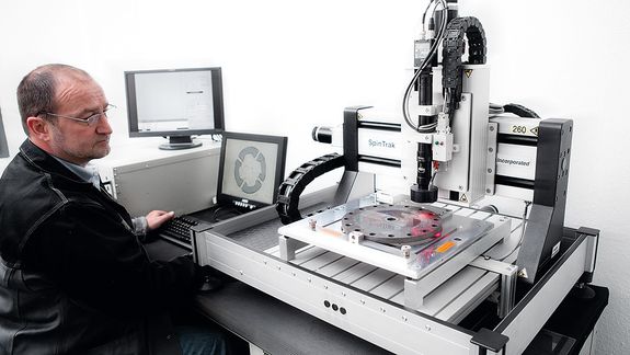 Quality control automatic nozzle inspection spintrack